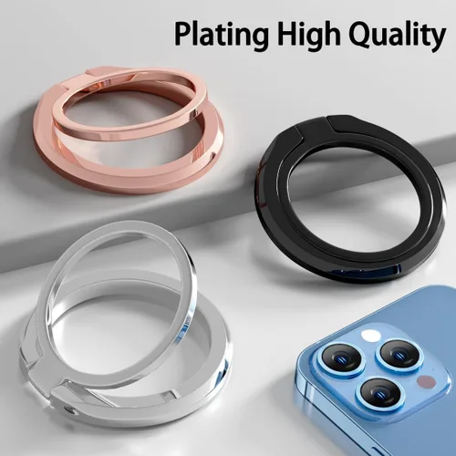 Miniatura 3 de Soporte magnético para teléfono celular MagSafe, agarre magnético para teléfono, anillo de teléfono con soporte ajustable para iPhone 15/14/13/12