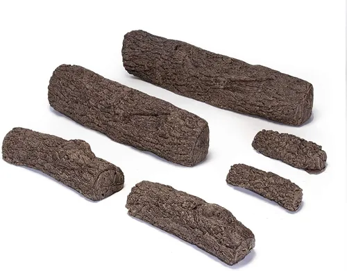 Miniatura 3 de RealFyre Kit de troncos de chimenea de gas ventilado de 18 pulgadas, juego de troncos de fuego de gas natural con troncos de cerámica y quemador