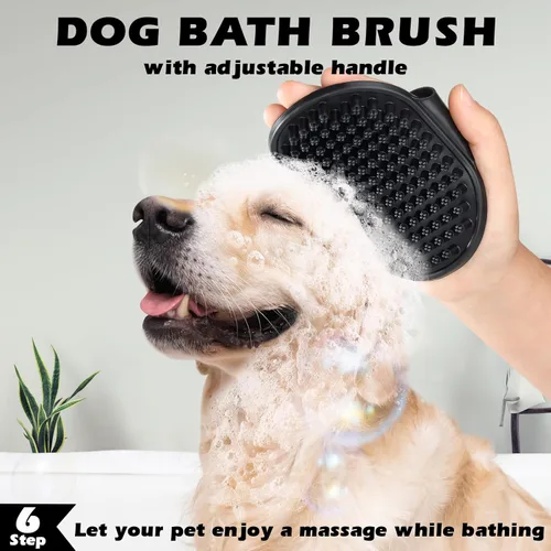 Miniatura 7 de Augwind Kit de aseo para mascotas 7 en 1, peine para perros y gatos, cepillo para despelar, cortaúñas con lima y cepillo de baño, suministros C-7PCS