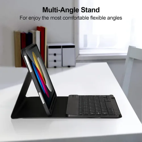 Miniatura 5 de AHYWTAN Funda para iPad 11/10ª generación con teclado, funda de teclado Bluetooth desmontable para iPad A16 2025 de 11 pulgadas/10ª generación 2022