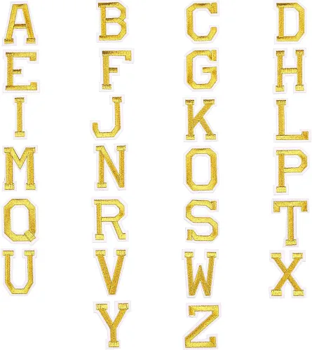 Miniatura 13 de Locomo - Parche para planchar con letras individuales del alfabeto, parche bordado de la A a la Z, insignia de nombre, adorno de apliques para Rojo