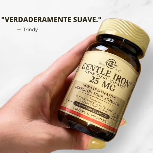 Miniatura 6 de Solgar Hierro suave: ideal para estómagos sensibles, suplemento de glóbulos rojos, no estreñimiento y OMG, vegano, sin gluten y lácteos, Kosher, 180