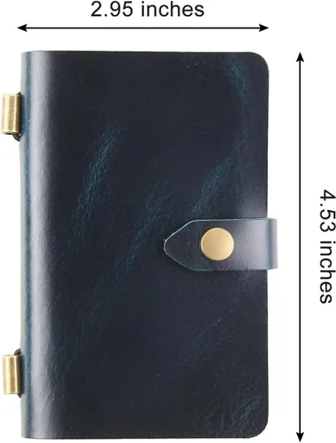 Miniatura 4 de MY MEMORY Cuaderno de bolsillo de cuero hecho a mano, cuaderno de viaje pequeño de cuero genuino, mini bloc de notas de papel rayado para mujeres