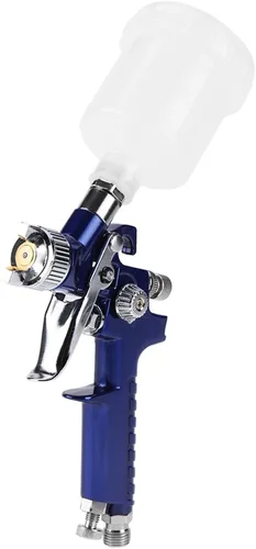 Miniatura 10 de pistola para pintar, Mini spray neumático profesional 0.8/0.039 in boquilla para reparación de pintura de automóviles (H-2000A 0.039 in)