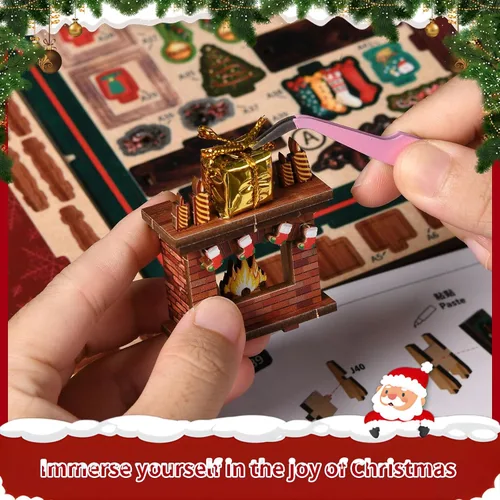 Miniatura 5 de Kit de Rincón de Libros para Adultos, Rompecabezas de Madera 3D DIY en Miniatura Kit Booknook con Luz LED con Sensor, Decoración de Estantería