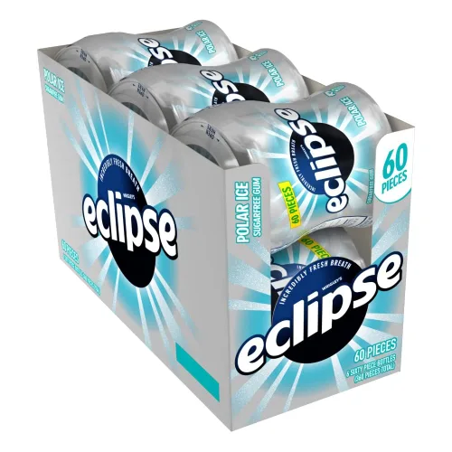 Miniatura 8 de ECLIPSE Winterfrost Sugar Free Chewing Gum Bulk Pack, 60 Piece Bottle (Pack of 24)