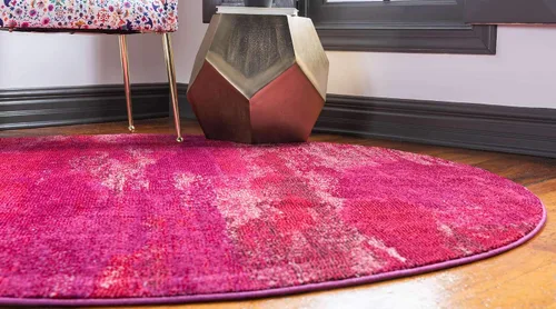 Miniatura 3 de Unique Loom Jardin Collection - Alfombra para múltiples áreas, abstracta, vibrante., Polipropileno, Rosado