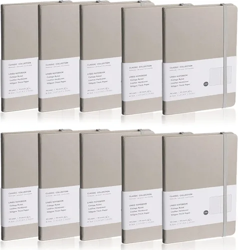 Miniatura 12 de Cuaderno rayado con tapa dura para hombres y mujeres – Cuadernos para escribir, trabajo, escuela, hogar y notas diarias, 160 páginas – Tamaño A5