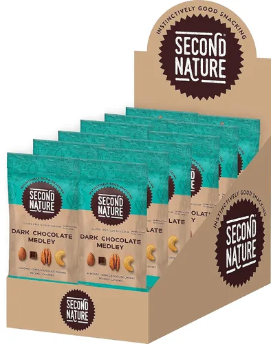 Miniatura 2 de Second Nature KAR01178 Nueces, mezcla de chocolate oscuro, 1.75 onzas, paquete de 12