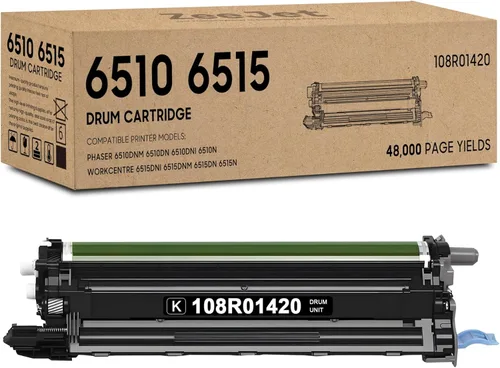 6510 6515 Cartucho de tambor negro de repuesto para unidad de tambor de imagen Xerox 6510 108R01420 para impresora Phaser 6510 WorkCentre 6515, 1