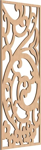 Miniatura 31 de Bridgewater - Paneles de pared decorativos de madera con calado, 9 3/8 pulgadas de ancho x 24 3/8 pulgadas de alto x 1/4 de alto, nogal