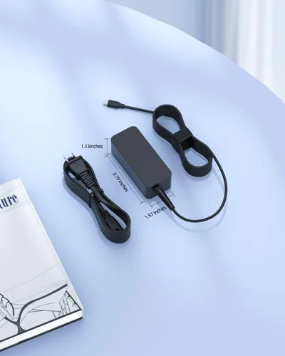 Miniatura 5 de Superer Cargador USB C de 45 W apto para Lenovo Chromebook Laptop Ordenador Adaptador de Fuente de Alimentación Adaptador de Reemplazo