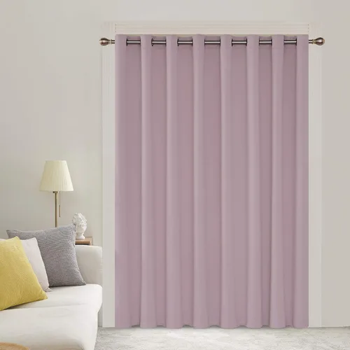 Miniatura 95 de Deconovo Cortina opaca, para oscurecer la habitación Gris claro