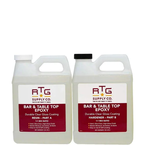 RTG Barra y mesa de resina epoxi para barras, encimeras, muebles y mesas (kit de 2 cuartos de galón)