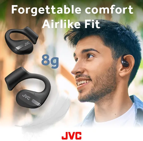 Miniatura 3 de JVC Nearphones Auriculares inalámbricos de oreja abierta con controladores grandes de 0.63 pulgadas para un sonido potente, uso de una sola oreja