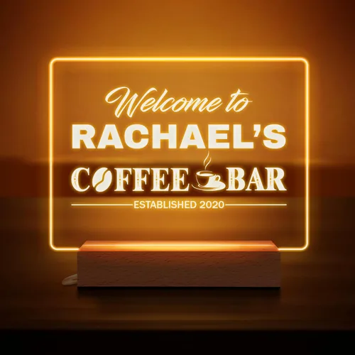 Miniatura 10 de Letrero de Bar Personalizado, Regalos para Bar en Casa, Placa Acrílica LED Personalizada Luz Nocturna, Letrero LED Iluminado para Decoración de Pub