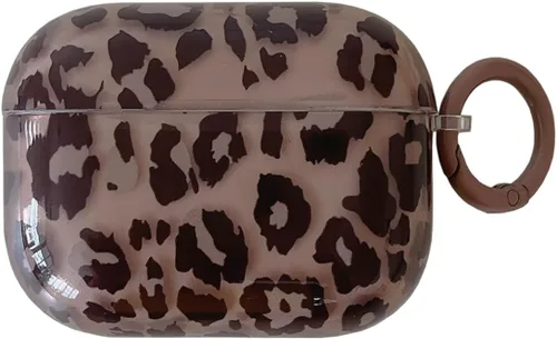Miniatura 11 de Linda funda para AirPod 1/2 generación con cerradura, diseño de tortuga vintage con diseño de animal retro y elegante diseño de leopardo brillante