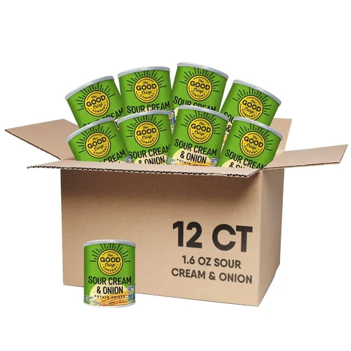 Miniatura 25 de The Good Crisp Company, Cheddar blanco envejecido, papas fritas sin gluten (recipientes de 5.6 onzas, paquete de 8), sin OMG, apto para alérgenos
