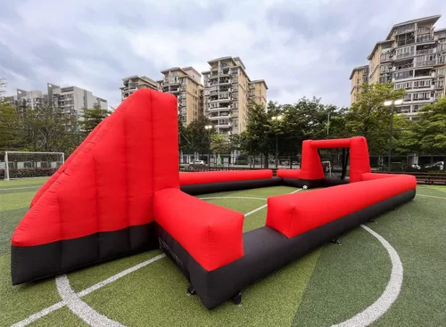 Miniatura 2 de Campo de fútbol inflable para exteriores de 40 x 20 pies, cancha de fútbol y fútbol inflable para juegos escolares, juegos familiares