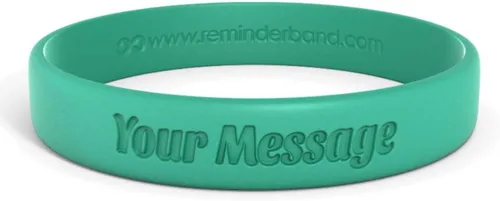 Miniatura 36 de Reminderband - Pulsera clásica de silicona 100% personalizada – Pulsera de goma de silicona personalizada – Personalizable, eventos, regalos, apoyo