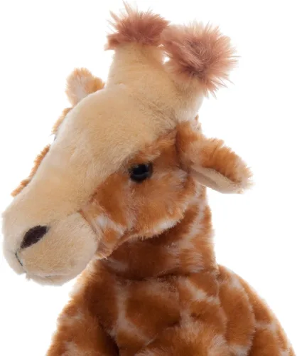 Miniatura 7 de The Petting Zoo Peluche de jirafa, regalos para niños, animales salvajes del zoológico Onez, juguete de peluche de jirafa de 9 pulgadas