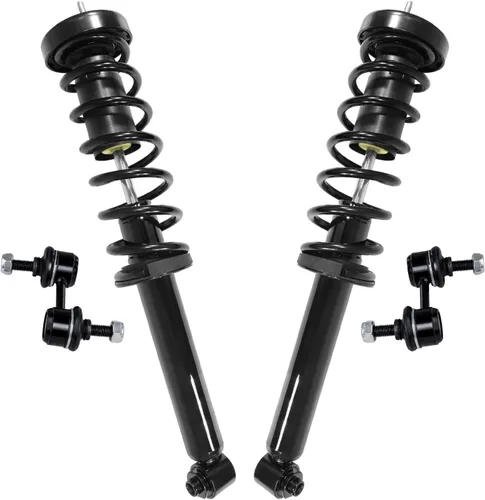 Miniatura 73 de Detroit Axle - Kit de 4 piezas RWD Puntales Delanteros Barras Estabilizadoras para Ford F-150 2021 2022 2023 2024, 2 Puntales con Resorte Helicoidal