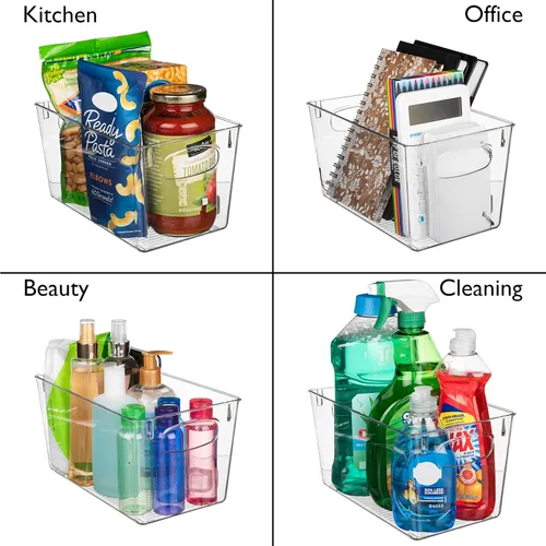 Miniatura 4 de ClearSpace Contenedores de Almacenamiento de Plástico Transparente – Perfectos para Organización y Almacenamiento de Cocina o Almacenamiento