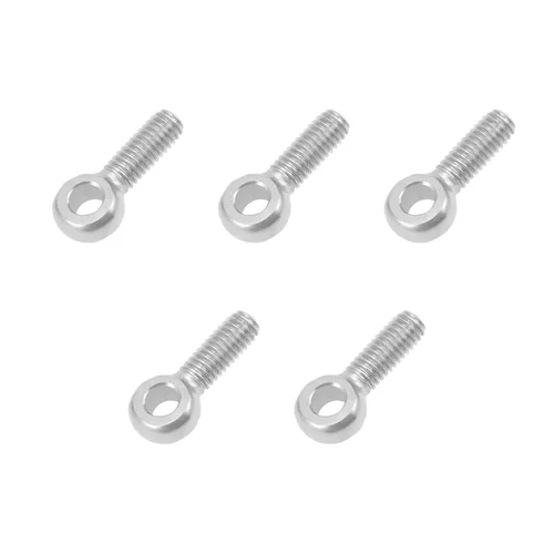 METALLIXITY Perno de elevación oscilante de hombro (M6 x 0.787 in), 5 unidades, pernos de ojo de acero inoxidable 304, para renovación del hogar,