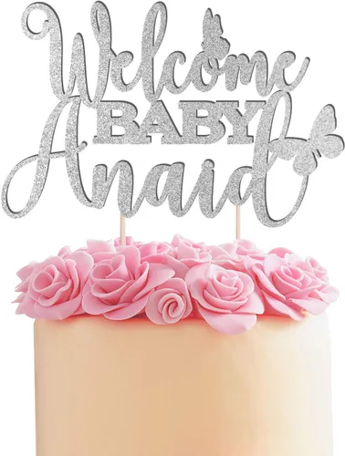 Miniatura 2 de Decoración personalizada de bienvenida para pastel de bebé, decoración de fiesta de baby shower para baby shower, baby shower, decoración de fiesta