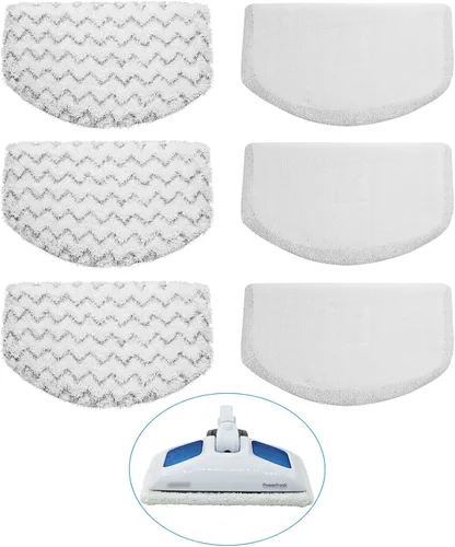 Paquete de 6 Almohadillas de Repuesto para Trapeador de Vapor para Bissell Powerfresh Steam Mop 1940 1806 1544 2075 2685A 2181 2814 Series, Modelo
