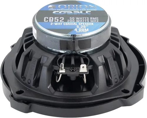 Miniatura 6 de ORION Cobalt Series CB52 - Altavoces coaxiales de 2 vías para automóvil, 200 W, 4 ohmios, rango completo, graves mejorados, cono de polipropileno