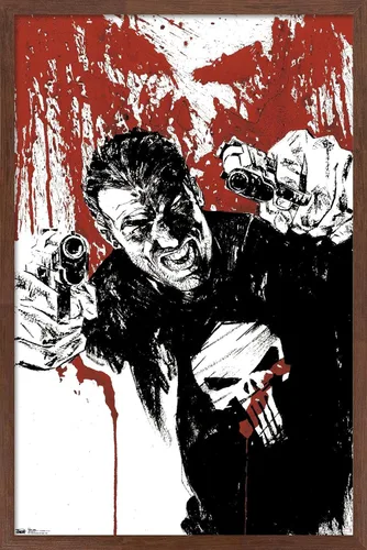 Miniatura 7 de Trends International Marvel Comics - Póster de pared de The Punisher - Pistols, 22.375 x 34 pulgadas, versión premium sin marco