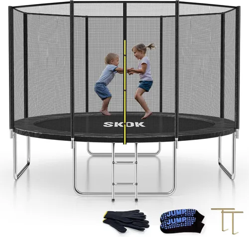 Miniatura 17 de SKOK Trampoline for Kids,400LBS Outdoor Trampoline with Net-ASTM Approved Trampoline for Children and Adults