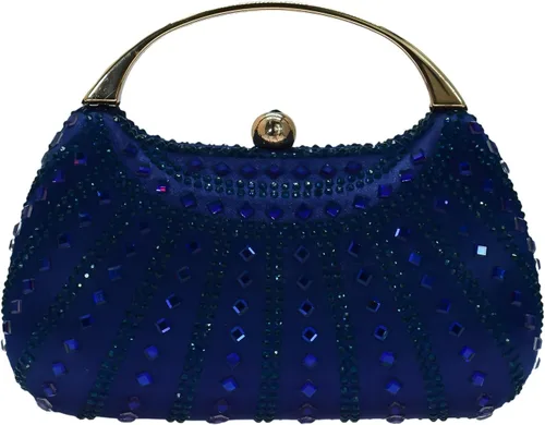Miniatura 12 de HUANG ZHUANG Elegante bolso de mano de cristal con diamantes de imitación para mujer, bolso de fiesta, boda, baile de graduación, bolsa brillante