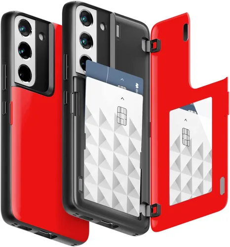 Miniatura 133 de GOOSPERY Funda tipo cartera para Samsung Galaxy S22 Ultra, [tarjetero] parachoques magnético de puerta con cierre automático, cubierta protectora
