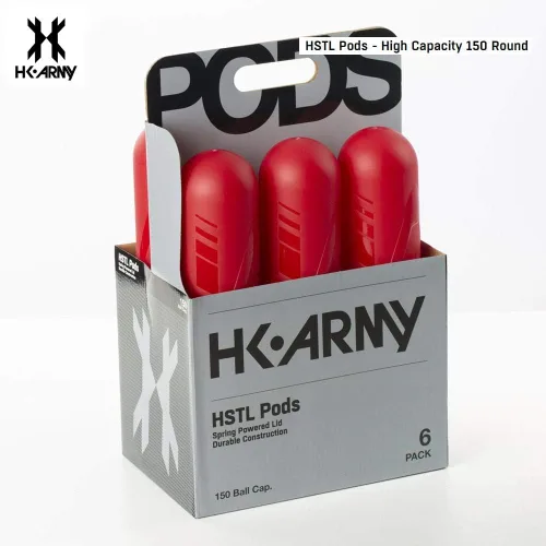 Miniatura 2 de HK Army HSTL - 150 cápsulas redondas de paintball, paquete de 6 (rojo)