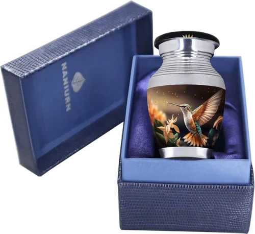 Miniatura 12 de Urna para cenizas para mujeres u hombres, urnas de cremación para cenizas humanas de adultos mujeres y hombres, decorativa funeraria, entierro, urna