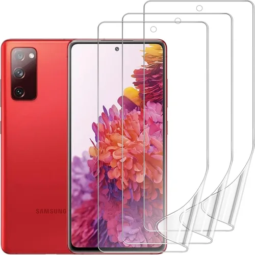 Miniatura 13 de Paquete de 3 protectores de pantalla compatibles con Samsung Galaxy S21 FE 5G de 6.4 pulgadas, película de hidrogel de TPU suave transparente HD