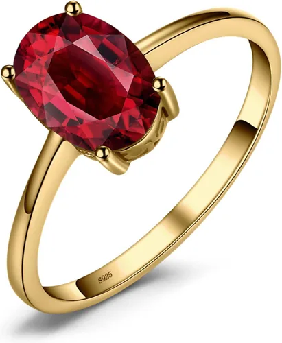 JewelryPalace Anillos de compromiso solitarios de plata de ley 925 chapados en oro de 14 quilates con piedra natal de topacio azul citrino y piedras