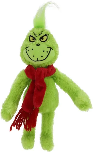 Miniatura 4 de RELIGES Juguete de peluche de monstruo de Navidad verde de 9 pulgadas, suave muñeco de peluche de Navidad para niños y niñas, perfecto para Perro