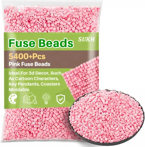 Miniatura 7 de Sukh 5400+Pcs Cuentas de Fusible - Juego de Cuentas de Fusible Juego de Cuentas de Fusión Cuentas de Fusible a Granel Cuentas de Hierro