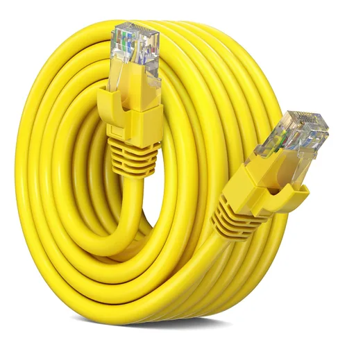 Miniatura 16 de Maximm Cable Ethernet Cat 6, cable de red y conexión de alta velocidad de 100 pies, UTP, 10 Gbps, cable Ethernet de 550 MHz, color negro