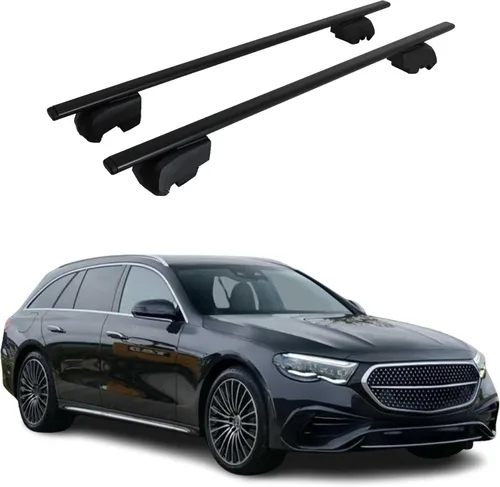 OMAC Barras transversales para portaequipajes para Mercedes Clase E S213 2017 a 2020, barras transversales para techo de automóvil, portaequipajes,