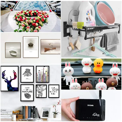 Miniatura 7 de DGSL Cinta de doble cara resistente, 0.39 pulgadas x 108 pies, cinta adhesiva extraíble impermeable, cinta de espuma fuerte de doble adherencia