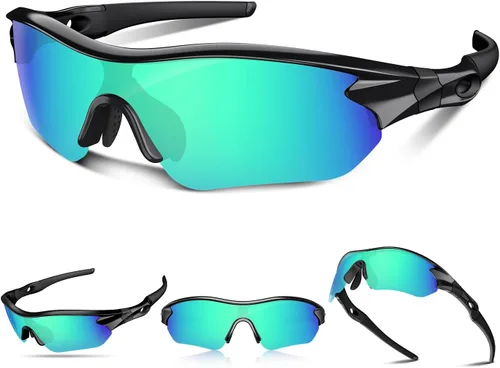 Miniatura 26 de Gafas de sol deportivas polarizadas para hombres y mujeres, jóvenes, béisbol, correr, pesca, tenis, golf, ciclismo, conducción, motor TAC UV400 TR90