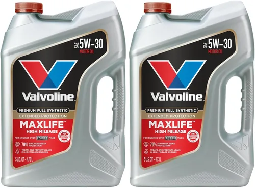 Miniatura 48 de Valvoline - Aceite de motor de mezcla sintética SAE 10W-40 de alto millaje, con MaxLife Technology, 5 cuartos de galón