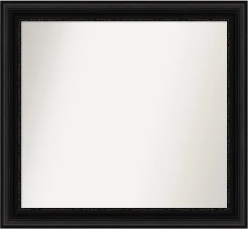 Miniatura 622 de Amanti Art Espejo personalizado, espejo de baño negro puente, espejo de pared o espejo de tocador de baño sobre el fregadero (26 x 26 pulgadas)