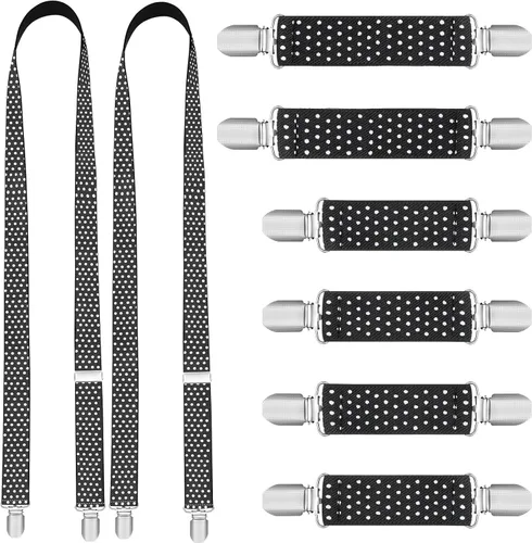 SATINIOR 8 clips de guantes para niños, clips de vestir para sombrero, guantes ajustables, clip de tirantes elástico, clip para guantes pequeños, 3