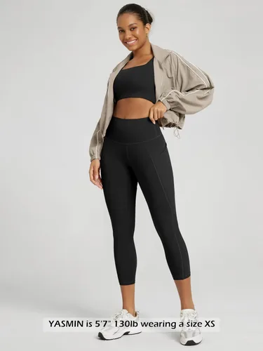 Miniatura 4 de ODODOS - Leggings de yoga con cintura alta y bolsillos para mujer, pantalones deportivos con control de abdomen, no se transparentan, para correr