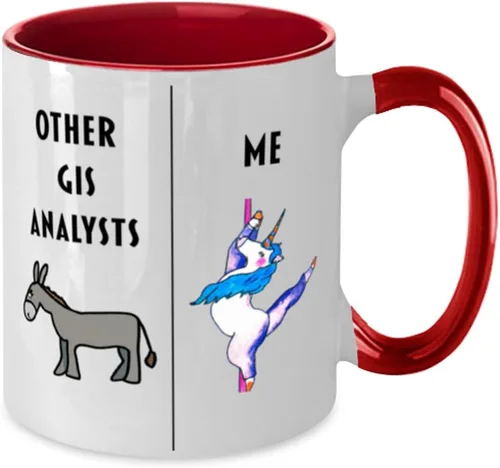 Miniatura 2 de Divertida taza de café de analista GIS, regalo para analista de SIG, regalo de broma para analista de SIG, regalo único para analista de SIG, regalo